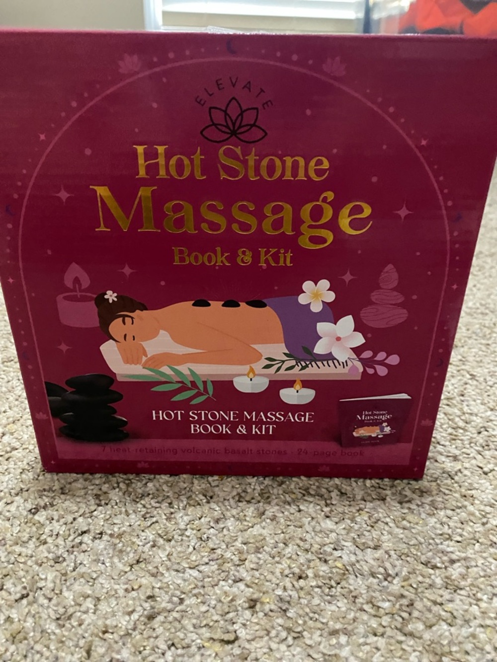 Elevate Hot Stone Massage Book & Kit - Pink